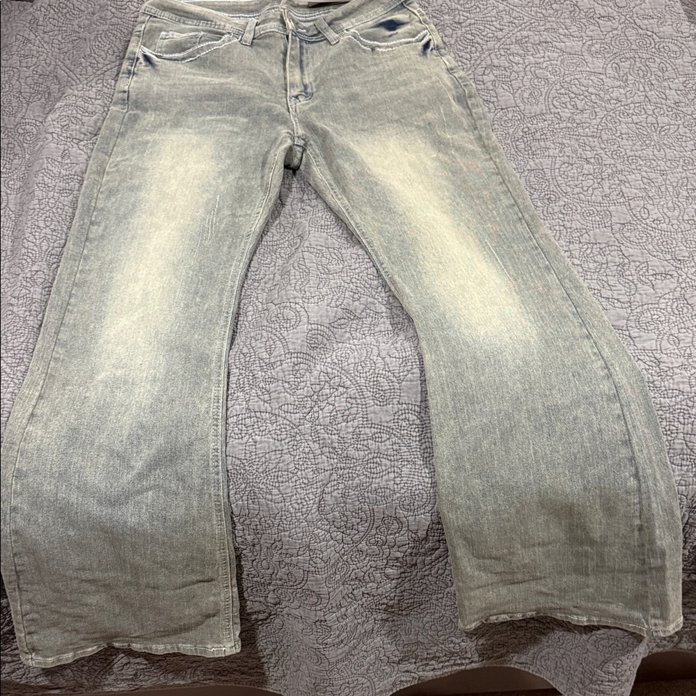 ROMWE Light Blue Denim Jeans